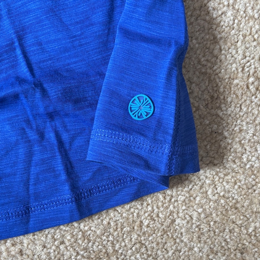 Lilly Pulitzer Royal Blue Tank Top medium nwt anisa purple luxletic Pima cotton - Picture 6 of 6